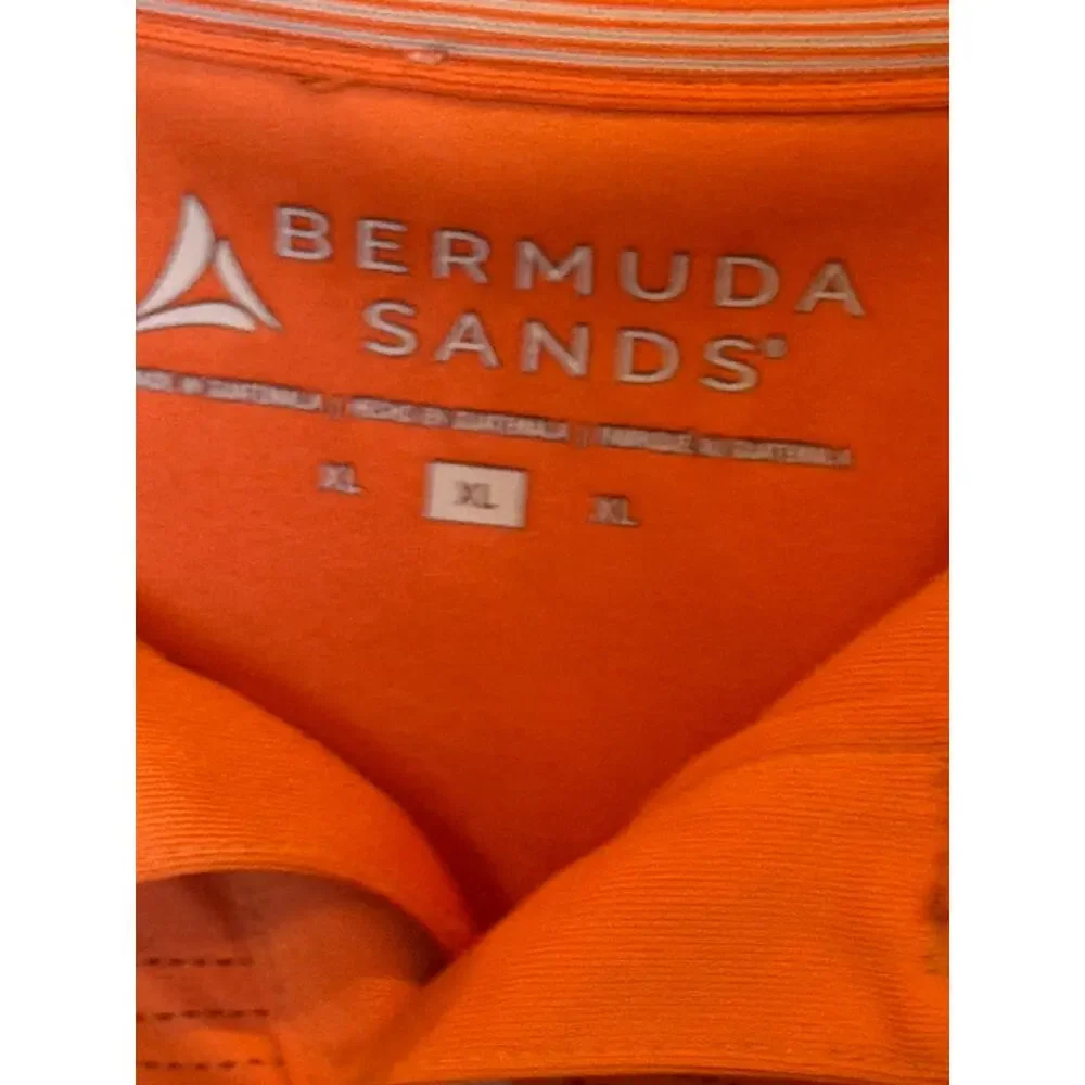 Bermuda Sands Torrey Pines Golf Polo Men’s XL Orange Performance Shirt